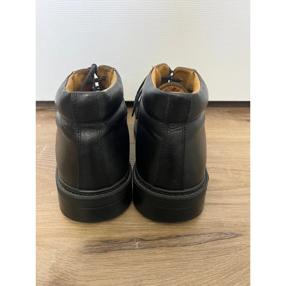 Covington Mens Black Leather Chukka Boots Made in Italy Size 8 D